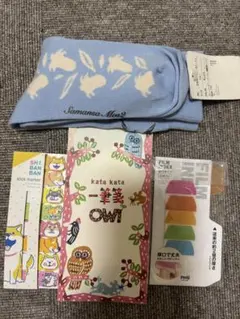 ディズニー サックス色 靴下と付箋とメモ帳