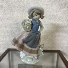 LLADRO リヤドロ 春の花かご フィギュリン 少女 花 リアドロ|4789
