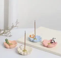 猫　お香立て　和風　かわいい　線香立て　お香　アロマ