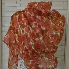 ストール　手洗い可能　シルク混　インド製　未使用