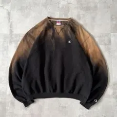 Boro Sweat　鬼フェード　ボロ スウェット　褪色 茶×黒　ヘビーウェイト