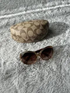 Coach ゴールドフレーム サングラス ケース付き