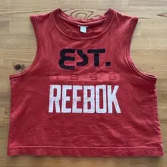 Reebok リーボック☆レトロロゴクロップド丈タンクトップ☆Lサイズ