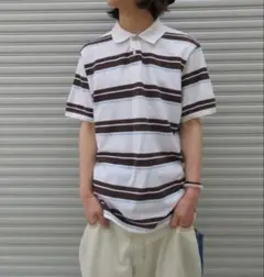 00s FADEDGLORY Border POLO Shirts greenyのサムネイル
