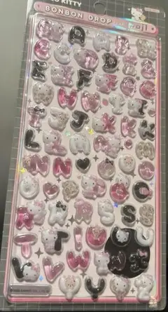ボンボンドロップシール　キティ　文字