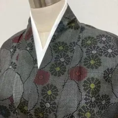 KN5192 大島紬 身丈162cm 着物 正絹
