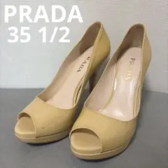 PRADA プラダ　オープントゥ エナメル ヒールパンプスのサムネイル