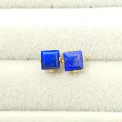 ✧天然石ラピスラズリ3.0mm✧　ピアス　ステンレス