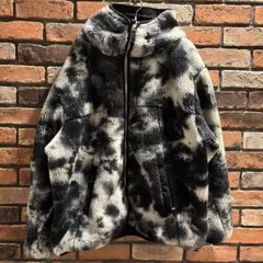 HUF ボアフリースジャケット XL タイダイ柄