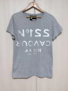 5PREVIEW ロゴ プリント Tシャツ 半袖　グレー Sのサムネイル
