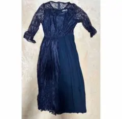 エレガントロングドレス ネイビー