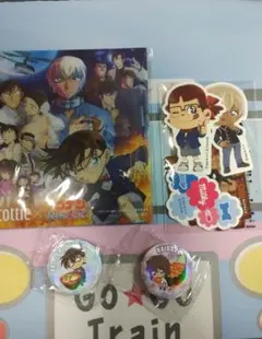 名探偵コナンセット　安室透ステッカー　くら寿司缶バッジ