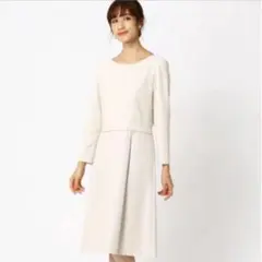 定価17,600円 ワンピース フォーマル 9号 アイボリー
