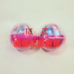 ディズニー パルパルーザ　ミニー　ファンダーランド　カプセルトイ　紫　水色