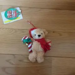 ダッフィー　ぬいぐるみキーホルダー　クリスマス　サンタ