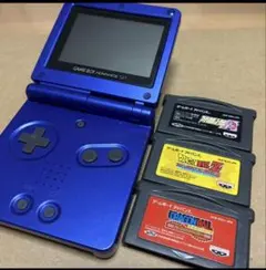 ゲームボーイアドバンスSP 本体 カセット3本セット　ドラゴンボール　など
