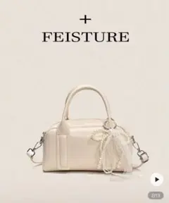 FEISTURE クリーム ショルダーバッグ