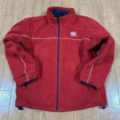 CANTERBURY フリースジャケット　リバーシブル レッド ネイビー