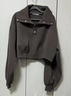 ショート丈 パーカー