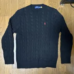 Ralph Lauren ラルフローレン　ブラック　ケーブルニット セーターのサムネイル