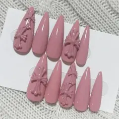 ♡ ワンホン 韓国 クロム ピンク 単色 ネイルチップ 現品 ♡ - メルカリ