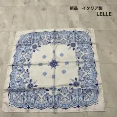 新品 イタリア製 LELLE バンダナ ペイズリー柄 スカーフ ハンカチ シルク