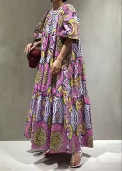 新品】ODILE JACOBS ネックギャザードレス□□□□【期間限定出品