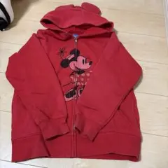ディズニーランド　ディズニーシー ミニーマウス 赤 フード付きパーカー