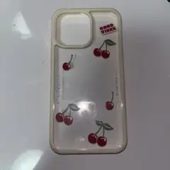 iPhoneケース さくらんぼ柄 クリアケース
