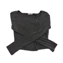 グレー トップス 長袖 韓国 シズニルック y2k