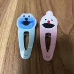 キャラクター ヘアクリップ 2個セット