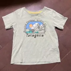 Patagonia薄緑色 ベビー キッズ半袖Tシャツ 12-18M パタゴニア