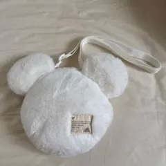 ディズニーリゾート ショルダーバッグ ポシェット ミッキー ホワイト