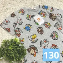 【新品】マリオ✖️敵キャラ✖️ドンキーコング　総柄　Tシャツ 130 テレサ