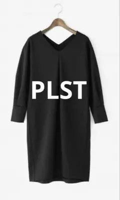 PLST エステルトリコットボリュームスリーブワンピース　M 卒業式　卒園式