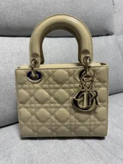 【美品】レディディオール　スモール　ベージュ