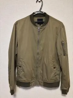 MA-1ジャケット カーキ　ジップアップ