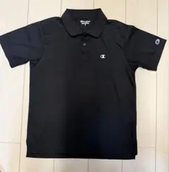 【速乾タイプ】CHAMPION ポロシャツ　ブラックのサムネイル