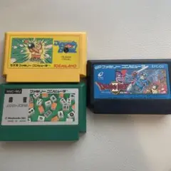 ファミコン ソフト 3本セット ドラゴンクエスト2 麻雀　ダイナマイトボウル