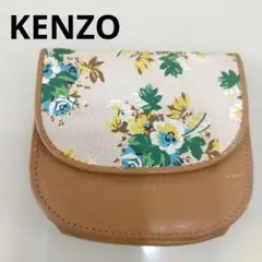 5143♡ KENZO 花柄 合成皮革コインケース