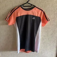 adidas 半袖Tシャツ オレンジ/黒/白