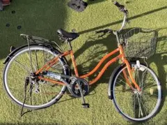 ⭕️ブリヂストン シティサイクル オレンジ 27インチ ベルトチェーン
