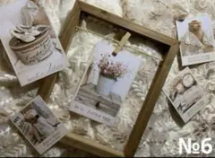 №6《コラージュ素材》shabby chic カード 32ピース b