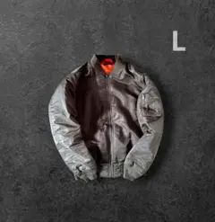 00s MA-1 flight jacket bomber カーキLサイズ