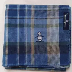 Munsingwear ハンカチ ブルー系 チェック柄