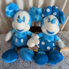 ミッキー＆ミニー ぬいぐるみセット ブルー