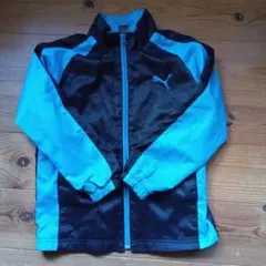 PUMA ジップアップジャケット 140サイズ 黒/青