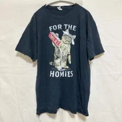 フルーツオブザルーム Tシャツ クルーネック 半袖 プリント L 黒 綿