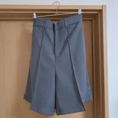 LOWRYS FARM ハイウエストショートパンツ グレー