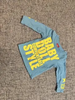 BABYDOLL Tシャツ 長袖　青色 黄色　ロゴ